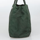 PRADA Hand Bag Nylon Green Auth 105214-4