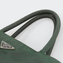 PRADA Hand Bag Nylon Green Auth 105214-8
