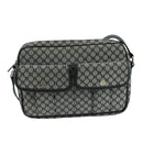 CELINE Macadam Canvas Shoulder Bag Gray Auth 105245-2