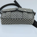 CELINE Macadam Canvas Shoulder Bag Gray Auth 105245-9