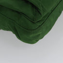 PRADA Waist Bag Nylon Green Silver Auth 105286V-15