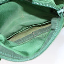 PRADA Waist Bag Nylon Green Silver Auth 105286V-26