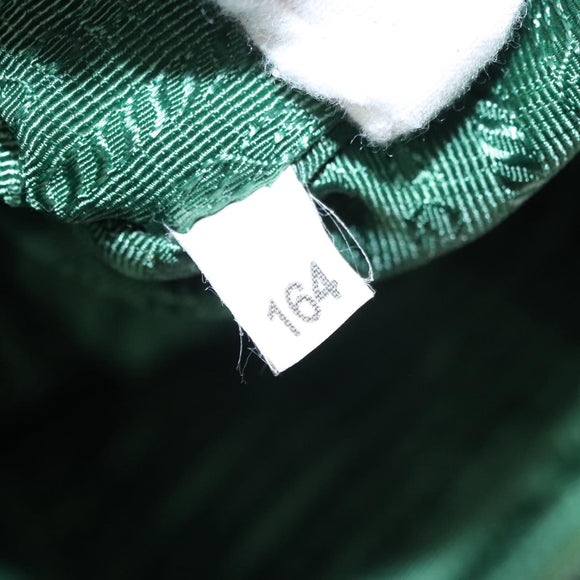 PRADA Waist Bag Nylon Green Silver Auth 105286V