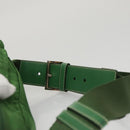 PRADA Waist Bag Nylon Green Silver Auth 105286V-14