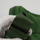PRADA Waist Bag Nylon Green Silver Auth 105286V-8
