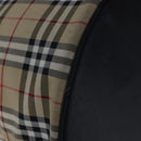 Burberrys Nova Check Shoulder Bag Nylon Leather Beige Silver Auth 105301-11