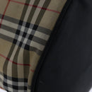 Burberrys Nova Check Shoulder Bag Nylon Leather Beige Silver Auth 105301-13