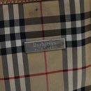 Burberrys Nova Check Shoulder Bag Nylon Leather Beige Silver Auth 105301-14