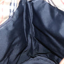 Burberrys Nova Check Shoulder Bag Nylon Leather Beige Silver Auth 105301-16