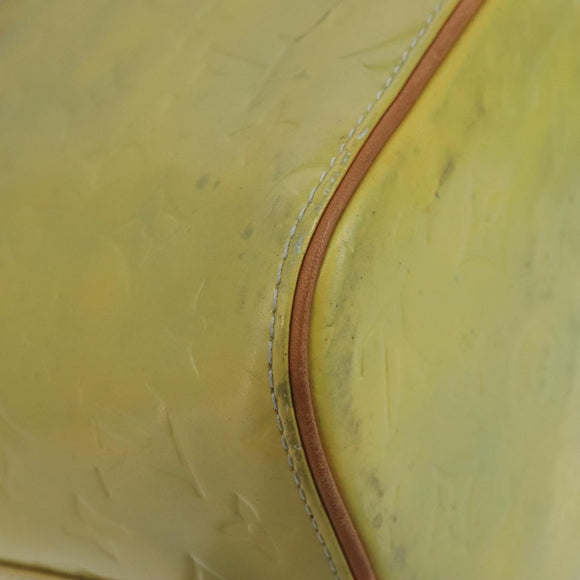 LOUIS VUITTON Monogram Vernis Houston Hand Bag Gris M91053 LV Auth 105312