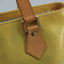 LOUIS VUITTON Monogram Vernis Houston Hand Bag Gris M91053 LV Auth 105312-14