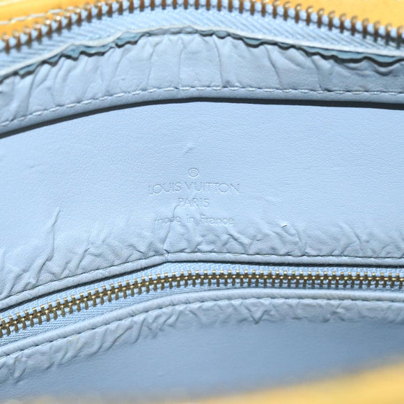 LOUIS VUITTON Monogram Vernis Houston Hand Bag Gris M91053 LV Auth 105312