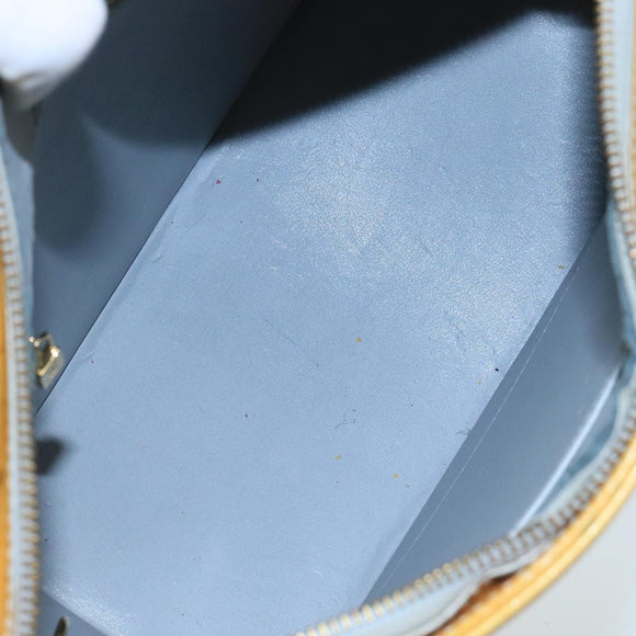 LOUIS VUITTON Monogram Vernis Houston Hand Bag Gris M91053 LV Auth 105312