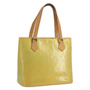 LOUIS VUITTON Monogram Vernis Houston Hand Bag Gris M91053 LV Auth 105312-1