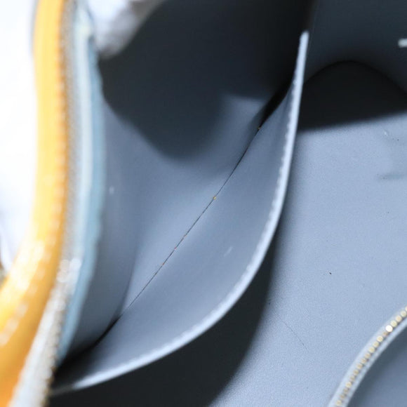 LOUIS VUITTON Monogram Vernis Houston Hand Bag Gris M91053 LV Auth 105312