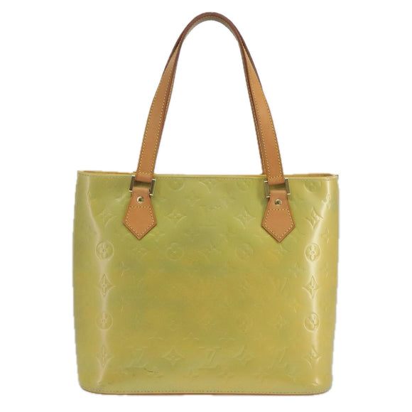 LOUIS VUITTON Monogram Vernis Houston Hand Bag Gris M91053 LV Auth 105312