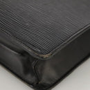 LOUIS VUITTON Epi Porte Documents Bandouliere Briefcase Black M54462 Auth 105325-17