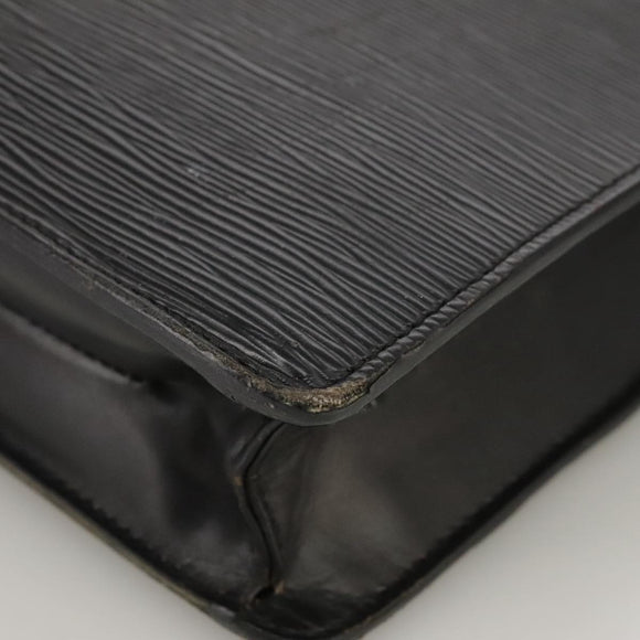 LOUIS VUITTON Epi Porte Documents Bandouliere Briefcase Black M54462 Auth 105325