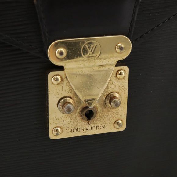 LOUIS VUITTON Epi Porte Documents Bandouliere Briefcase Black M54462 Auth 105325