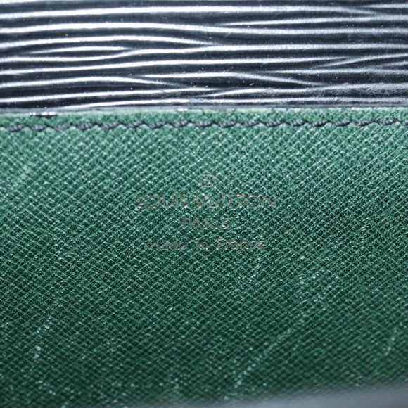 LOUIS VUITTON Epi Porte Documents Bandouliere Briefcase Black M54462 Auth 105325