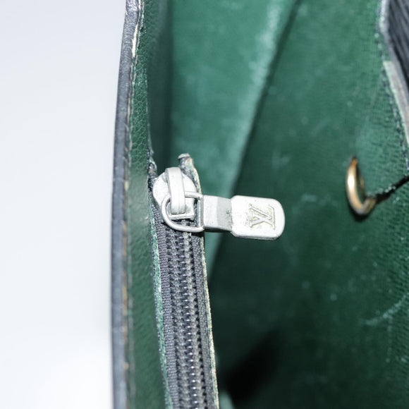 LOUIS VUITTON Epi Porte Documents Bandouliere Briefcase Black M54462 Auth 105325