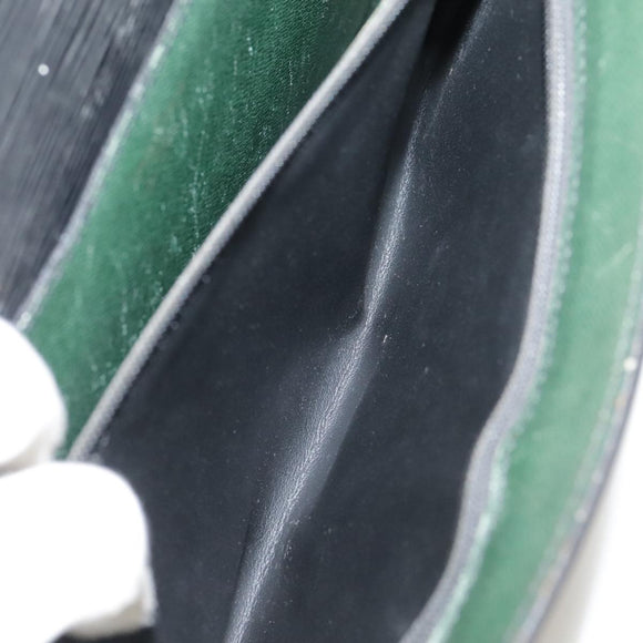 LOUIS VUITTON Epi Porte Documents Bandouliere Briefcase Black M54462 Auth 105325