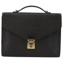 LOUIS VUITTON Epi Porte Documents Bandouliere Briefcase Black M54462 Auth 105325-13