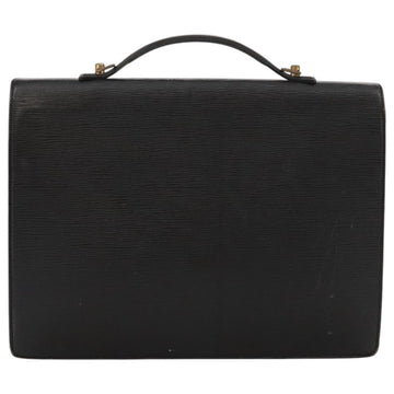 LOUIS VUITTON Epi Porte Documents Bandouliere Briefcase Black M54462 Auth 105325 - 0