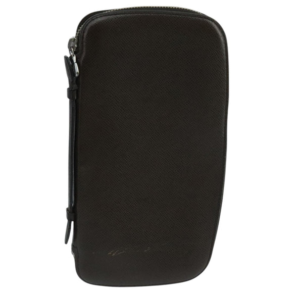 LOUIS VUITTON Taiga Organizer Atoll Travel Case Grizzly M30658 LV Auth 105329