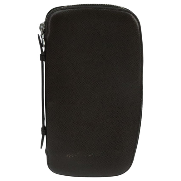 LOUIS VUITTON Taiga Organizer Atoll Travel Case Grizzly M30658 LV Auth 105329