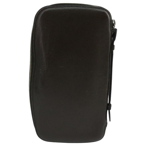 LOUIS VUITTON Taiga Organizer Atoll Travel Case Grizzly M30658 LV Auth 105329