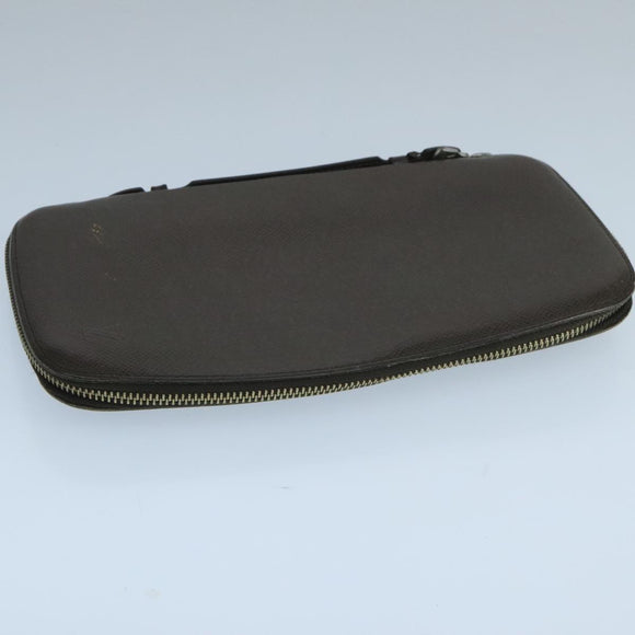 LOUIS VUITTON Taiga Organizer Atoll Travel Case Grizzly M30658 LV Auth 105329