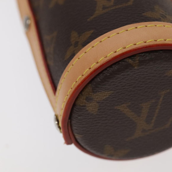 LOUIS VUITTON Monogram Flask Holder Water Bottle GI0518 LV Auth 105346