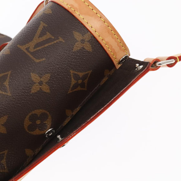 LOUIS VUITTON Monogram Flask Holder Water Bottle GI0518 LV Auth 105346