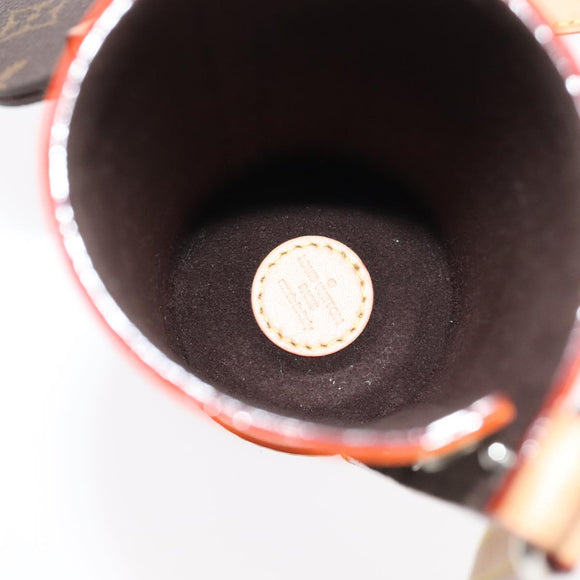 LOUIS VUITTON Monogram Flask Holder Water Bottle GI0518 LV Auth 105346