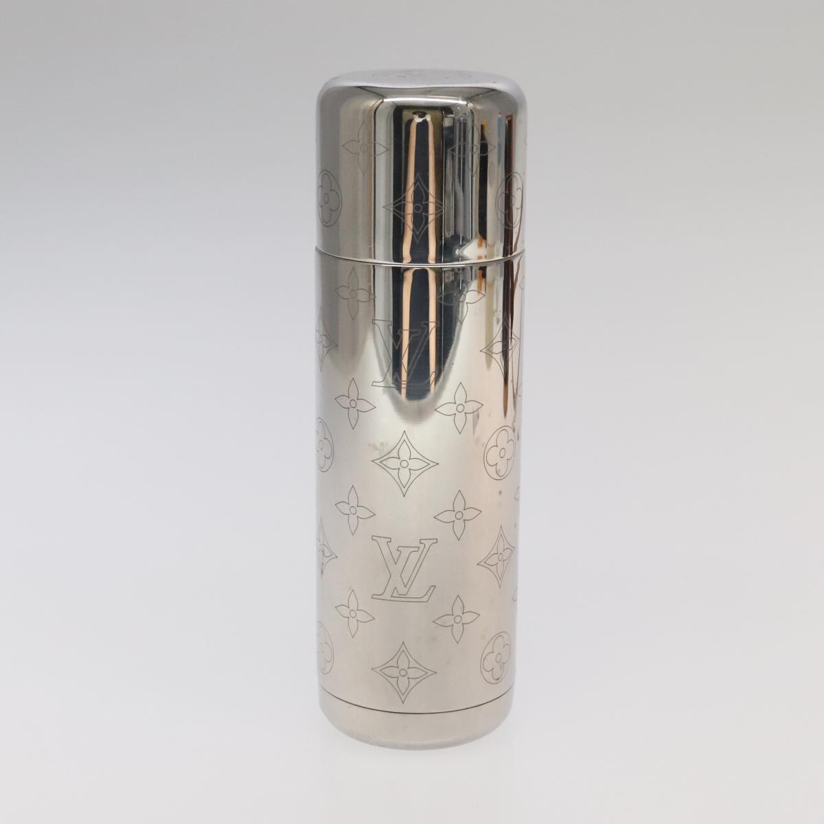 LOUIS VUITTON Monogram Flask Holder Water Bottle GI0518 LV Auth