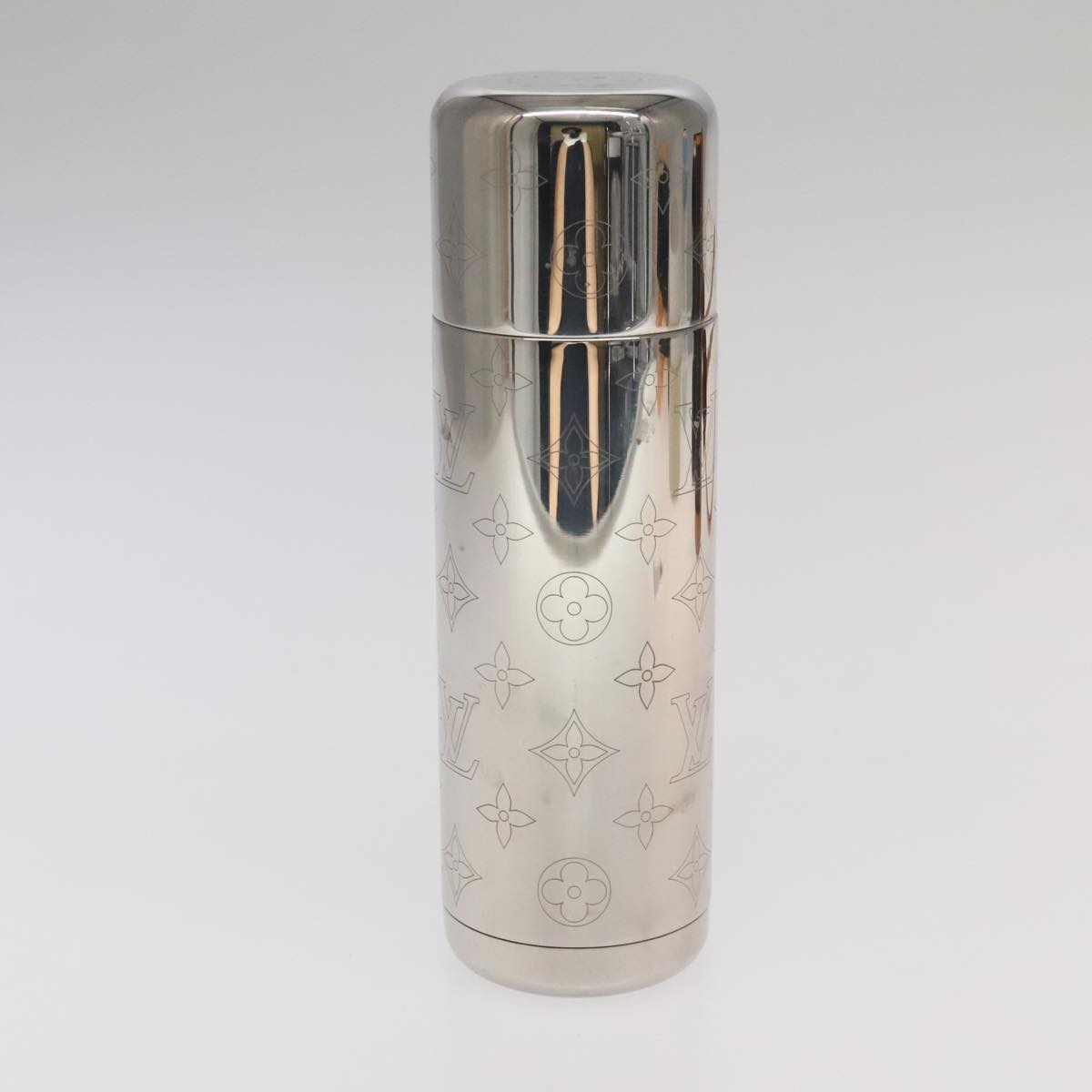 LOUIS VUITTON Monogram Flask Holder Water Bottle GI0518 LV Auth