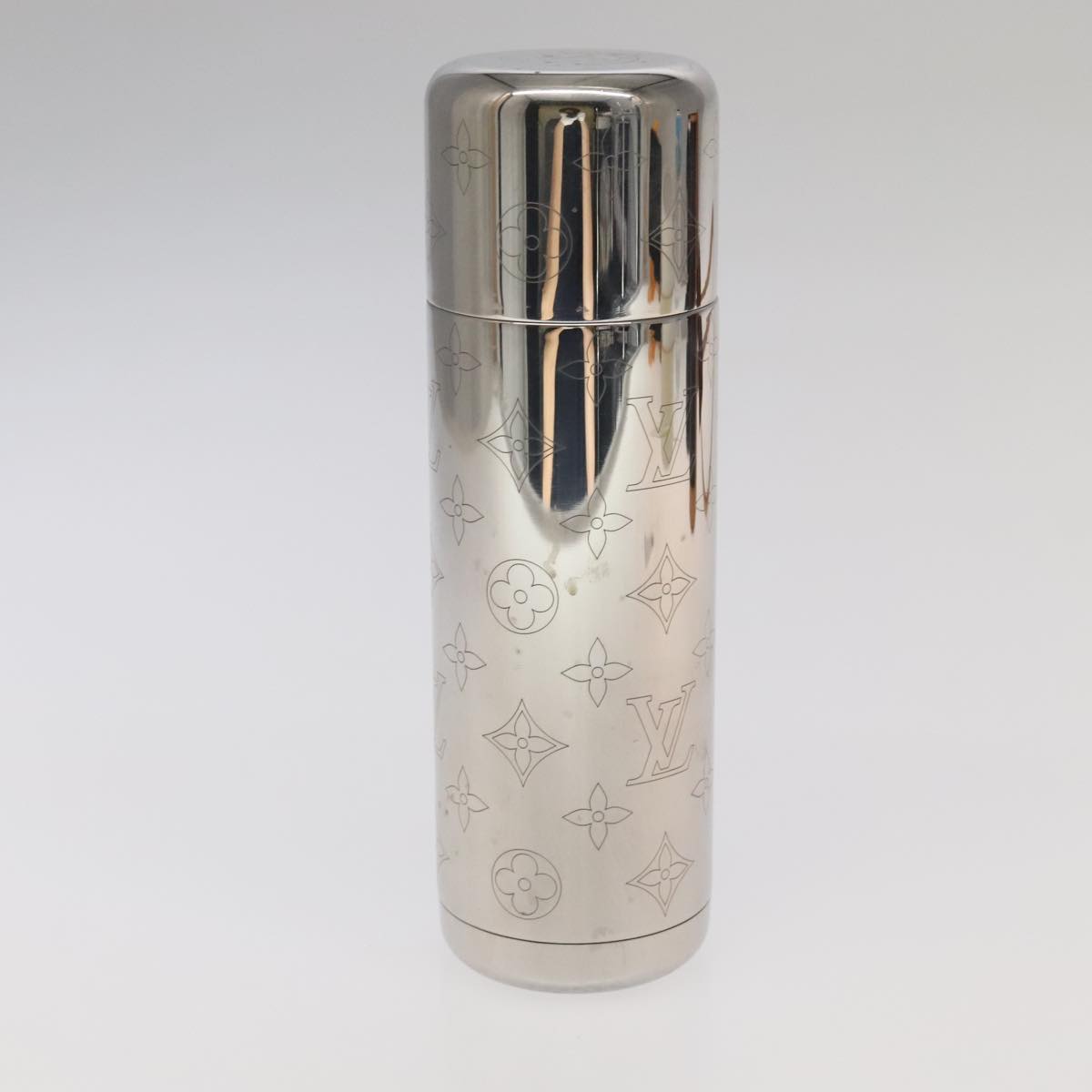 LOUIS VUITTON Monogram Flask Holder Water Bottle GI0518 LV Auth