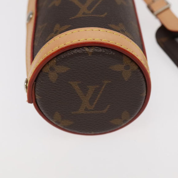 LOUIS VUITTON Monogram Flask Holder Water Bottle GI0518 LV Auth 105346