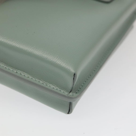 Salvatore Ferragamo Smartphone Holder Shoulder Bag Leather Blue Auth 105369V