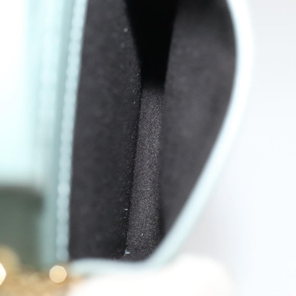 Salvatore Ferragamo Smartphone Holder Shoulder Bag Leather Blue Auth 105369V