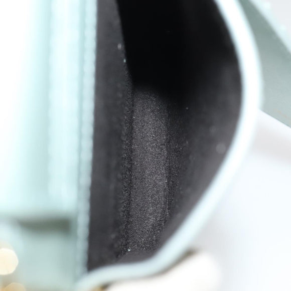 Salvatore Ferragamo Smartphone Holder Shoulder Bag Leather Blue Auth 105369V