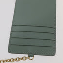 Salvatore Ferragamo Smartphone Holder Shoulder Bag Leather Blue Auth 105369V-23