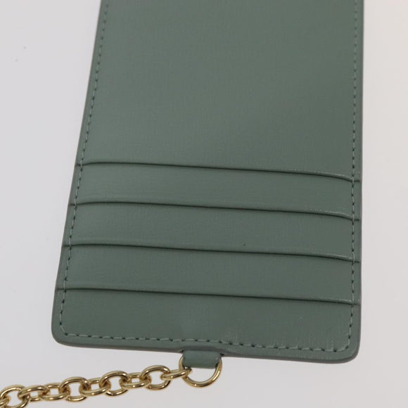 Salvatore Ferragamo Smartphone Holder Shoulder Bag Leather Blue Auth 105369V