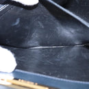 Salvatore Ferragamo Gancini Chain Shoulder Bag Leather Navy Gold Auth 105376-11