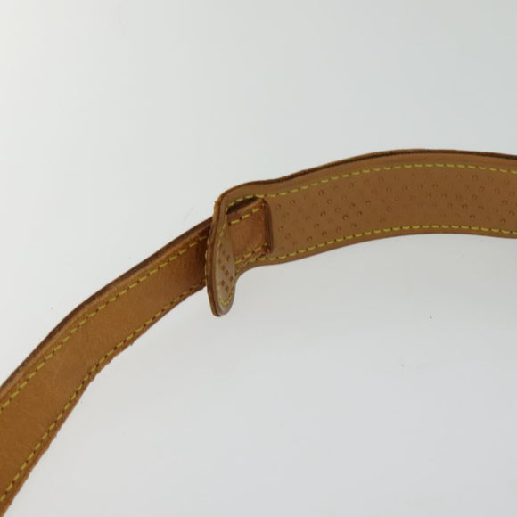 LOUIS VUITTON Adjustable Shoulder Strap Leather 32.7""-39.8"" Beige Auth 105378