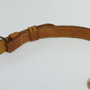 LOUIS VUITTON Adjustable Shoulder Strap Leather 32.7""-39.8"" Beige Auth 105378-15