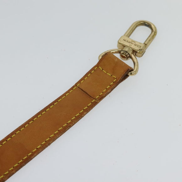 LOUIS VUITTON Adjustable Shoulder Strap Leather 32.7""-39.8"" Beige Auth 105378