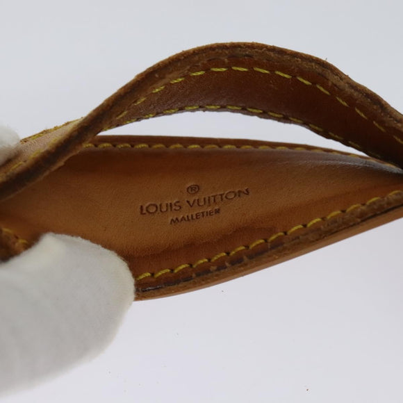 LOUIS VUITTON Adjustable Shoulder Strap Leather 32.7""-39.8"" Beige Auth 105378