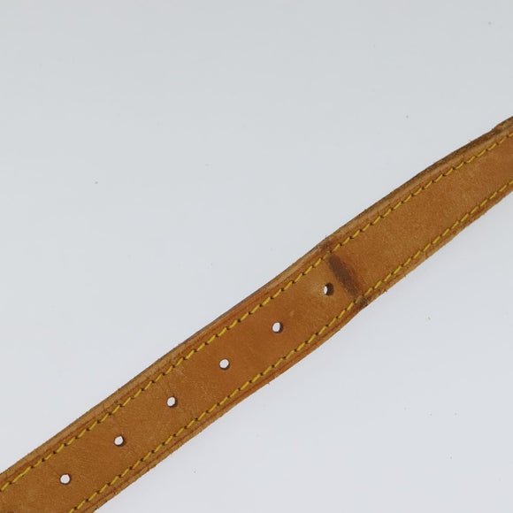LOUIS VUITTON Adjustable Shoulder Strap Leather 32.7""-39.8"" Beige Auth 105378